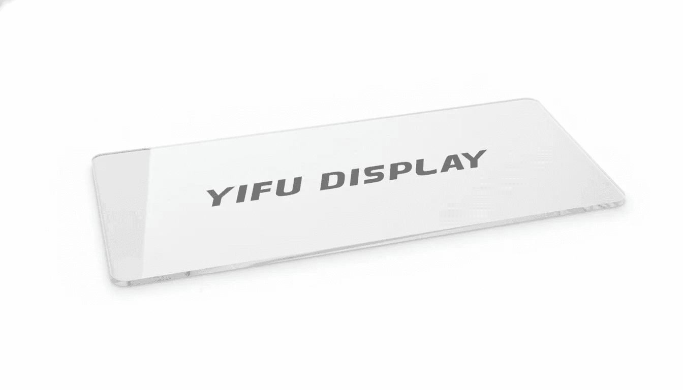 Black Screen Printing on Acrylic Display