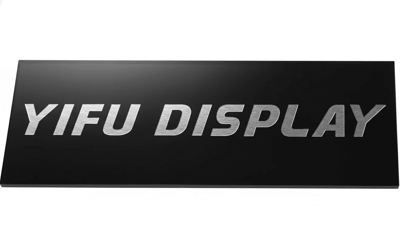 Silver Screen Printing on Acrylic Display