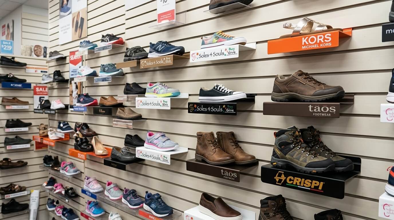 acrylic slatwall display shelves