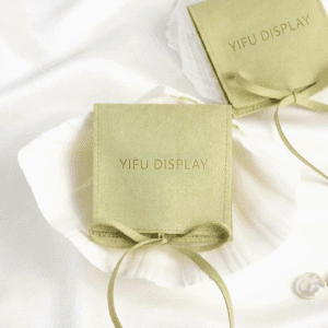 Drawstring Jewelry Pouch Envelope Style with String for Necklaces