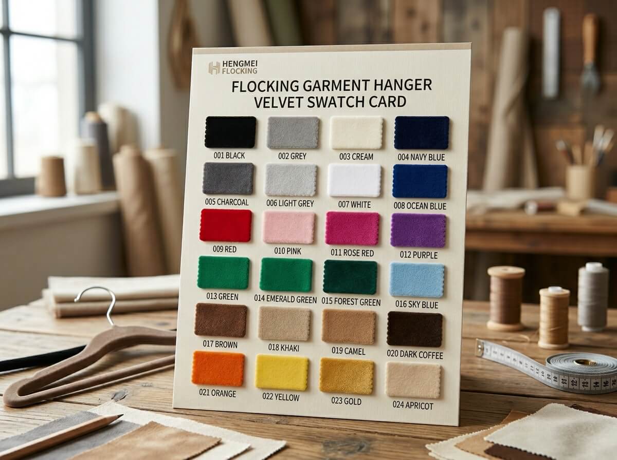 Pantone color swatch book with velvet hanger