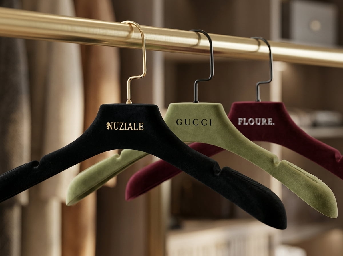 Logo printing technique options on hangers