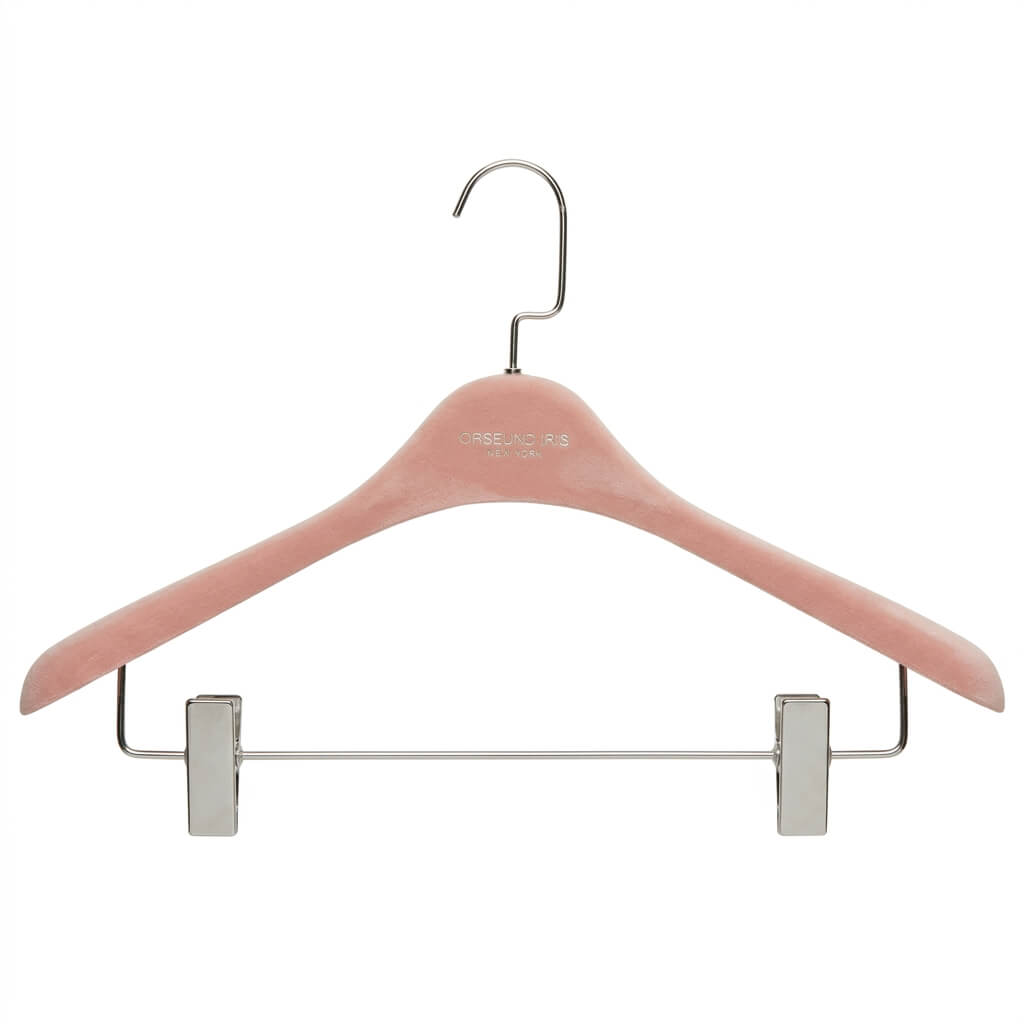 Custom Pink Velvet Hanger