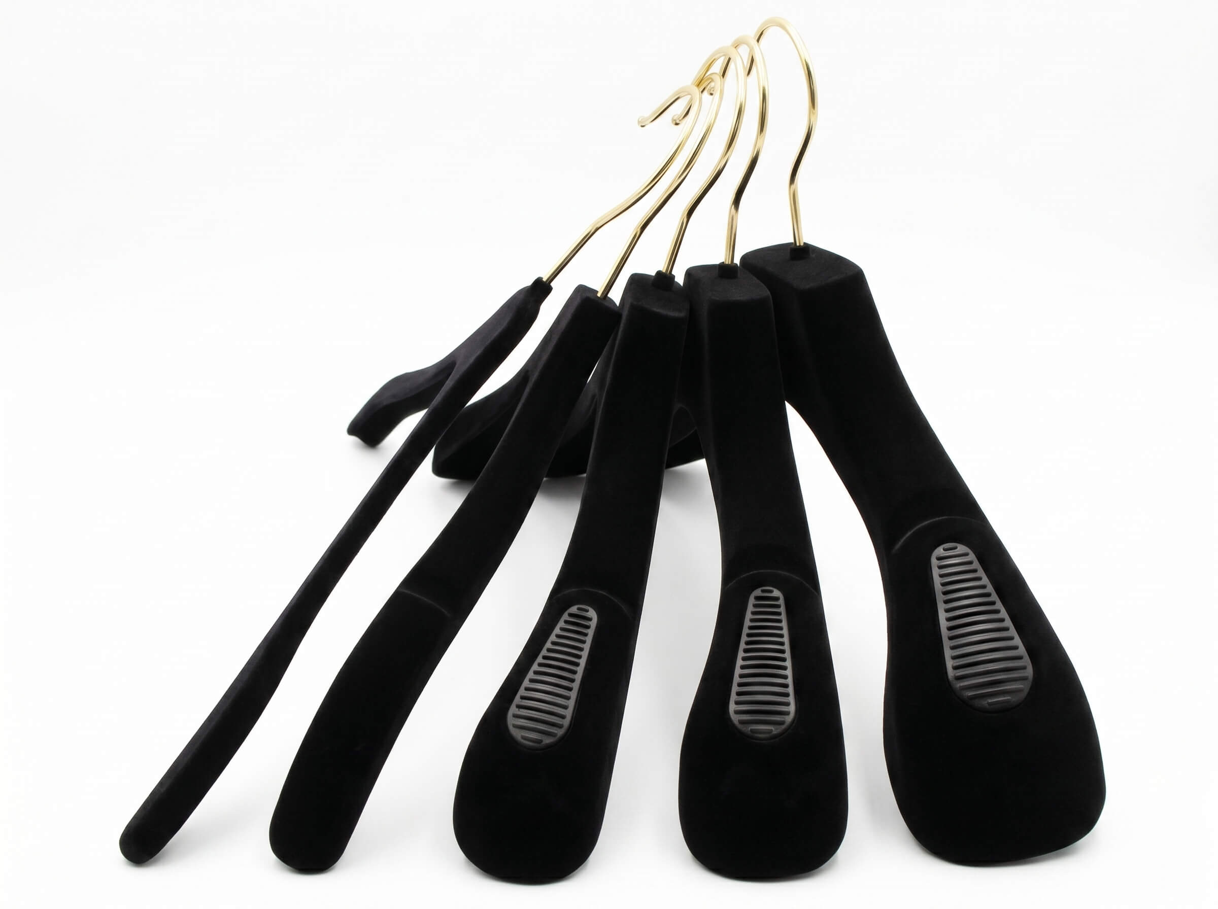 Three hanger style options side by side